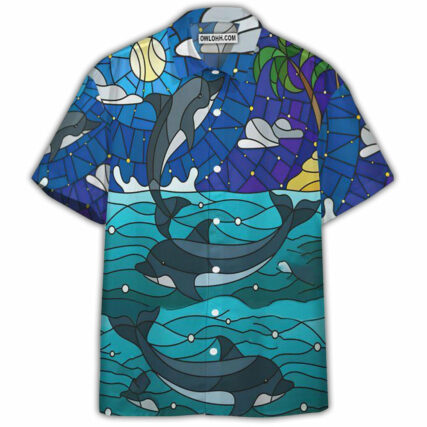 Dolphin Ocean Biology Into The Sea - Hawaiian Shirt - Owl Ohh - Owl Ohh