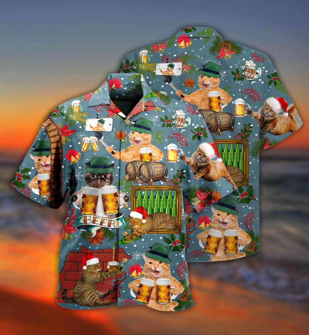 Beer Don't Let Your Cat Drink Beer - Hawaiian Shirt - Owl Ohh - Owl Ohh