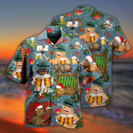 Beer Don't Let Your Cat Drink Beer - Hawaiian Shirt - Owl Ohh - Owl Ohh