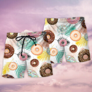 Donut Lover It's Time For Donut - Beach Short - Owl Ohh - Owl Ohh