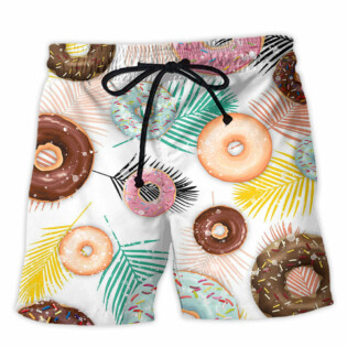 Donut Lover It's Time For Donut - Beach Short - Owl Ohh - Owl Ohh
