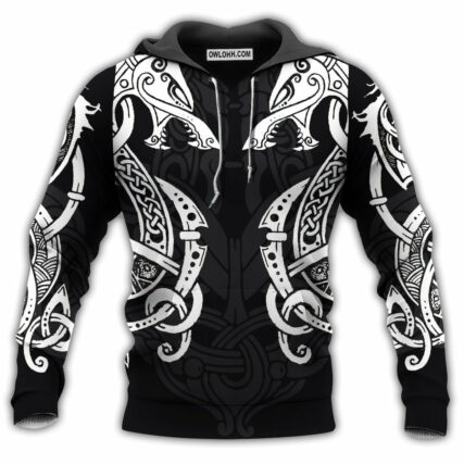 Dragon Double Dragon With Fire - Hoodie - Owl Ohh - Owl Ohh