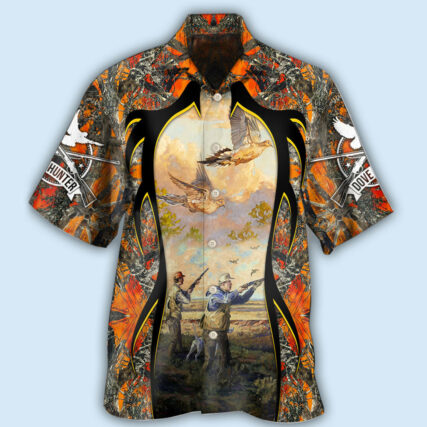 Hunting Dove Hunting Orange Style - Hawaiian Shirt - Owl Ohh - Owl Ohh