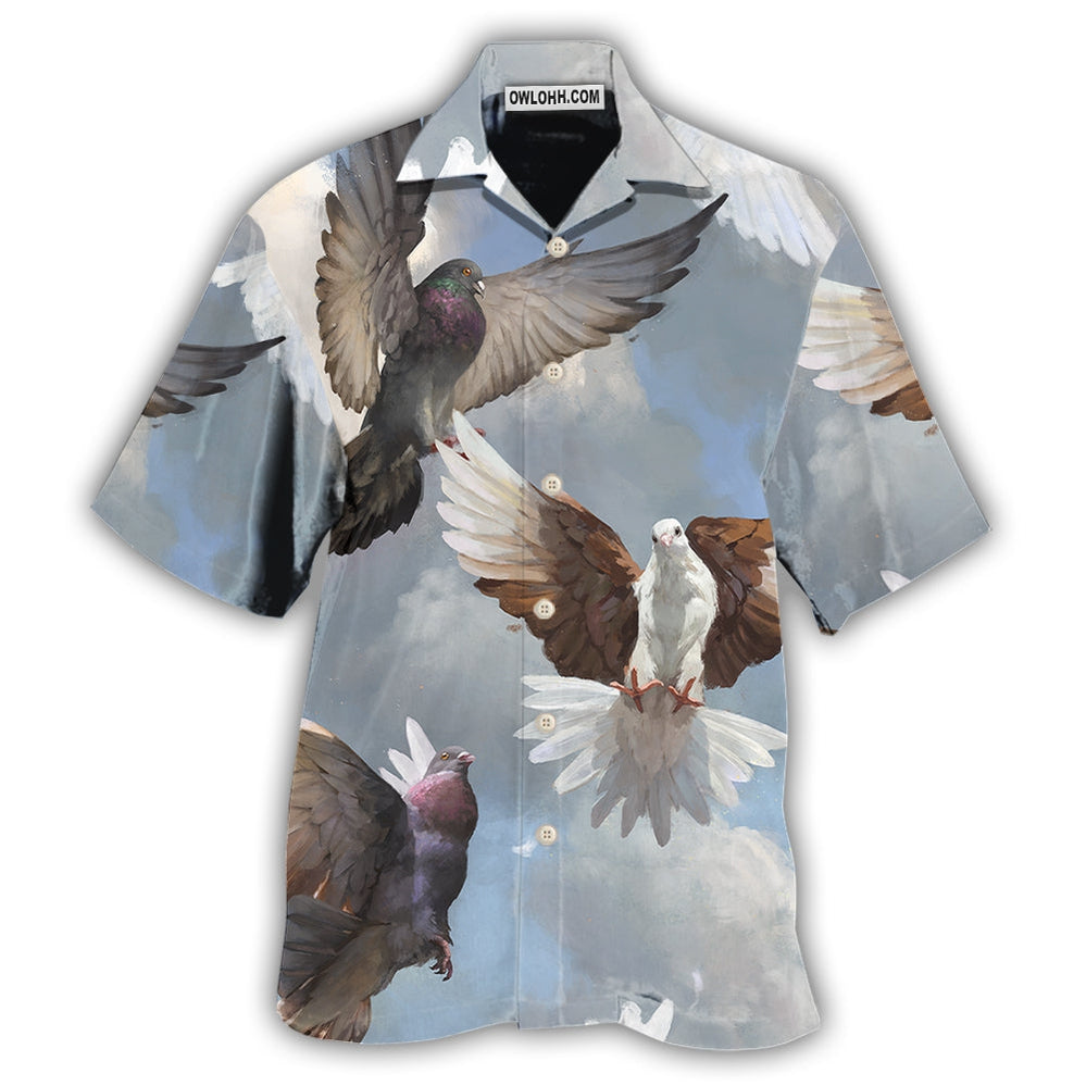 Dove Beautiful Dove Fly To Sky - Hawaiian Shirt - Owl Ohh - Owl Ohh