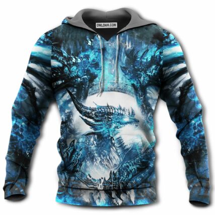 Dragon Amazing Blue Style - Hoodie - Owl Ohh - Owl Ohh