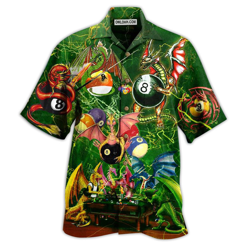 Billiard Dragon Love Life Cool - Hawaiian Shirt - Owl Ohh - Owl Ohh