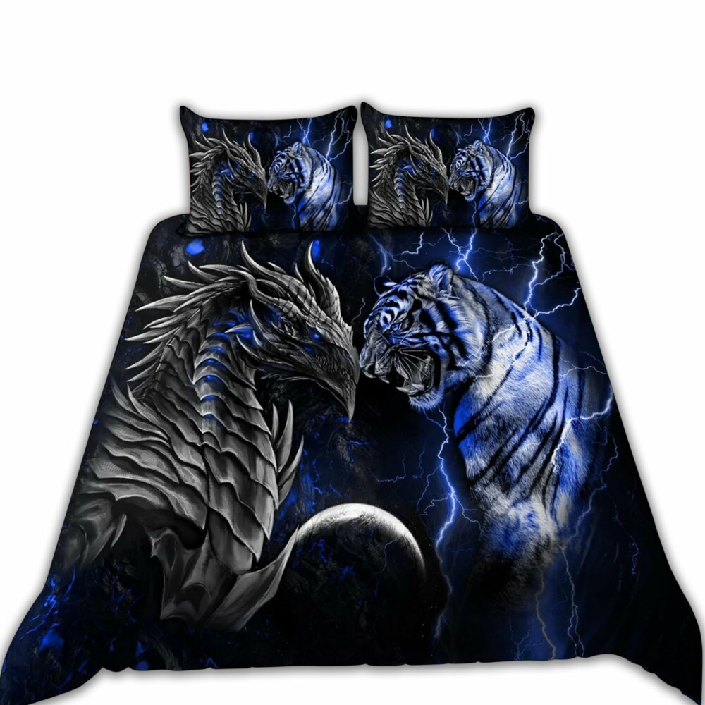 Dragon Blue Dragon And Tiger - Bedding Cover - Owl Ohh - Owl Ohh