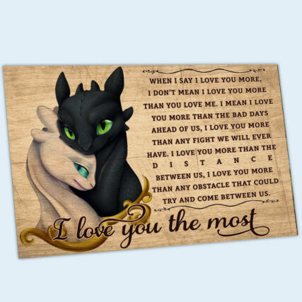Dragon I Love You The Most - Horizontal Poster-Owl Ohh