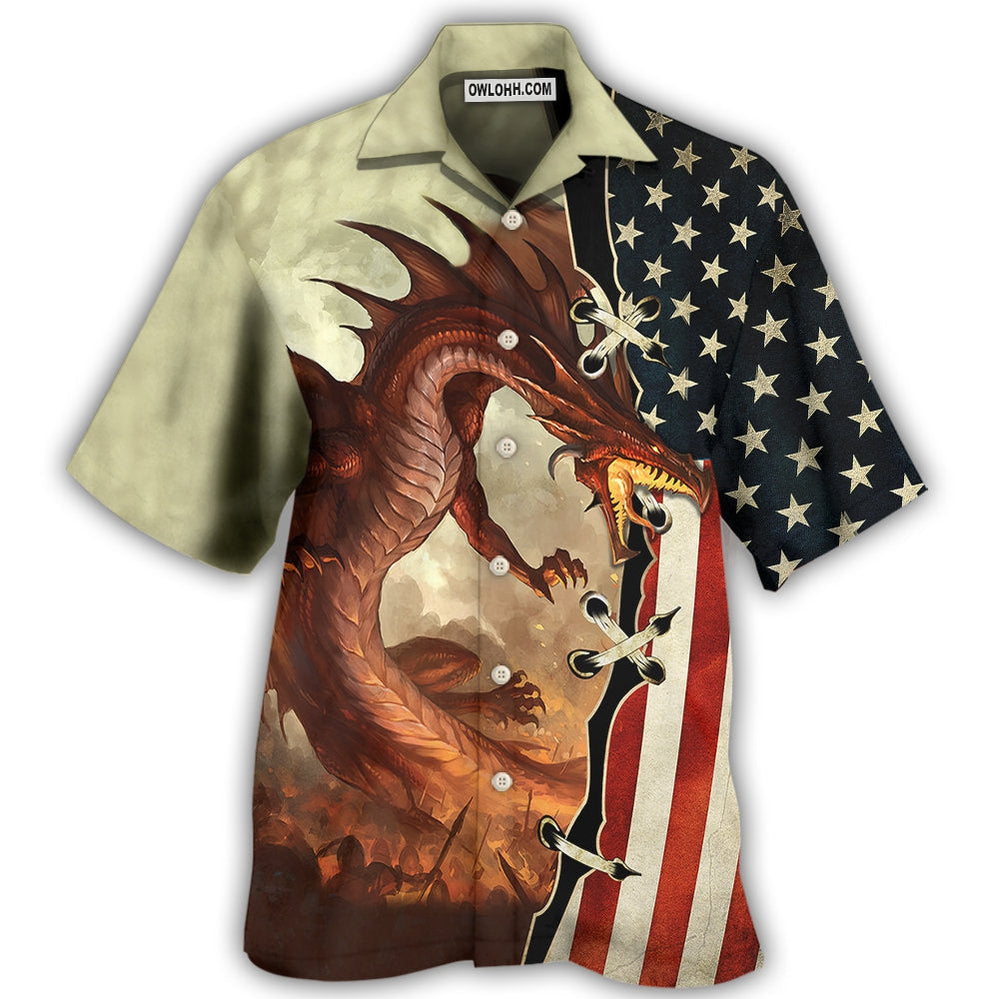 Dragon Independence Day - Hawaiian Shirt - Owl Ohh - Owl Ohh
