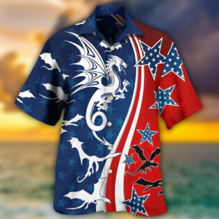 Dragon Independence Day America - Hawaiian Shirt - Owl Ohh - Owl Ohh