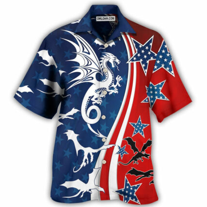 Dragon Independence Day America - Hawaiian Shirt - Owl Ohh - Owl Ohh