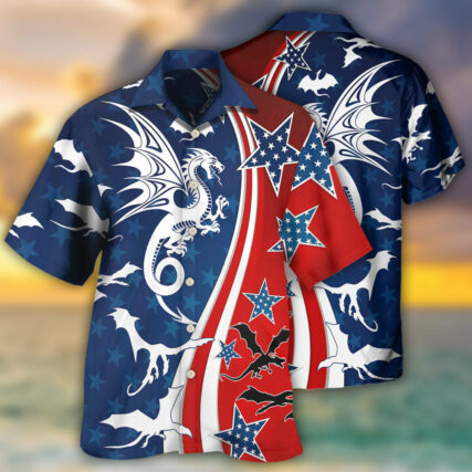 Dragon Independence Day America - Hawaiian Shirt - Owl Ohh - Owl Ohh