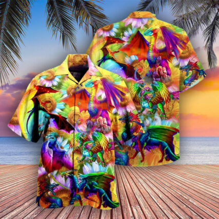 Dragon Keep Calm And Pride On - Hawaiian Shirt - Owl Ohh - Owl Ohh