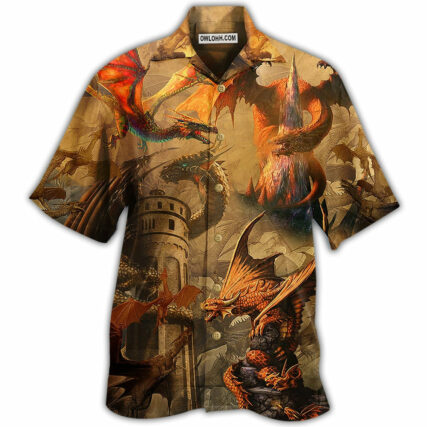 Dragon Love Castle Love Life - Hawaiian Shirt - Owl Ohh - Owl Ohh