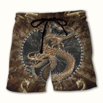 Dragon Love Life Dragon Vintage - Beach Short - Owl Ohh - Owl Ohh
