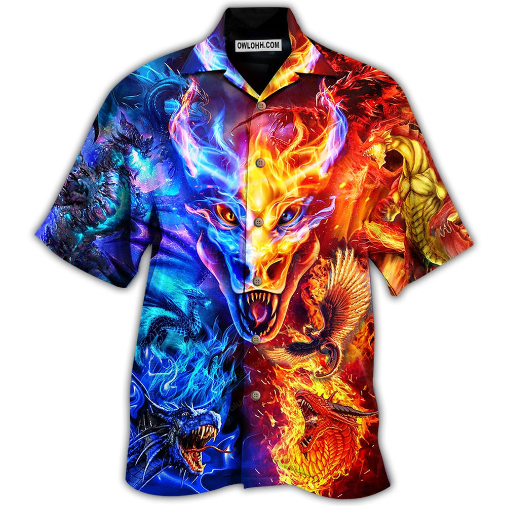 Dragon Fire And Water Love Life - Hawaiian Shirt - Owl Ohh - Owl Ohh