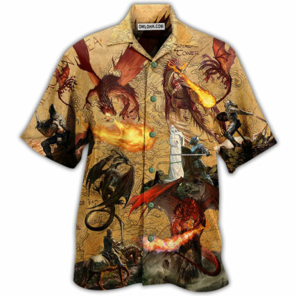 Dragon Love Life Fighting The Knights - Hawaiian Shirt - Owl Ohh - Owl Ohh