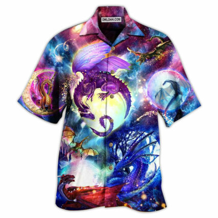 Dragon Love Life Galaxy Sky - Hawaiian Shirt - Owl Ohh - Owl Ohh