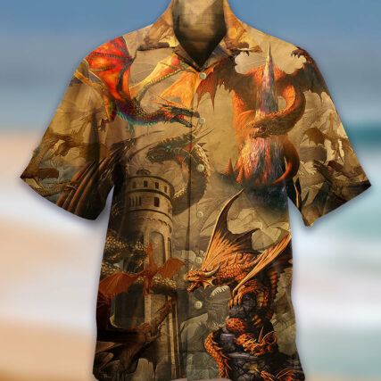 Dragon Love Castle Love Life - Hawaiian Shirt - Owl Ohh - Owl Ohh