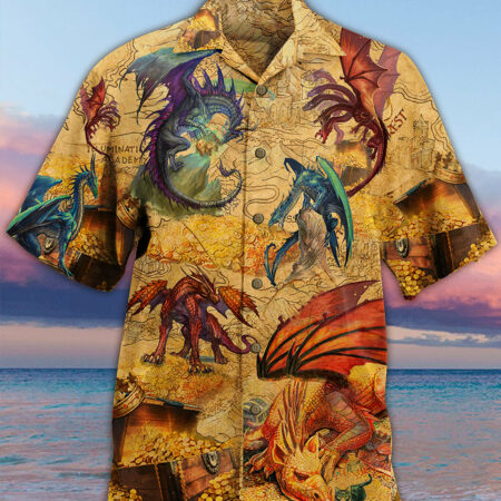 Dragon Love Gold Amazing - Hawaiian Shirt - Owl Ohh - Owl Ohh