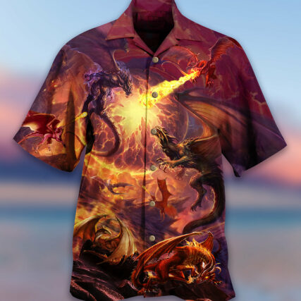 Dragon Fighting Together Love Life - Hawaiian Shirt - Owl Ohh - Owl Ohh
