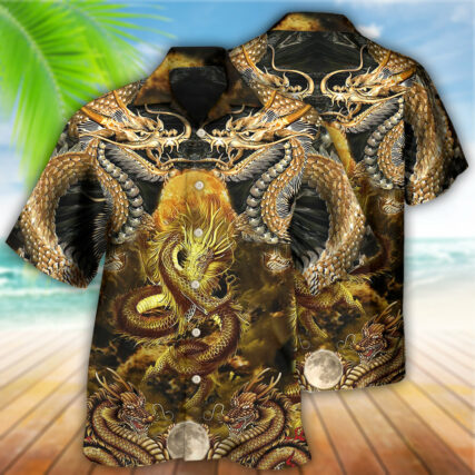 Dragon Love Life To The Moon - Hawaiian Shirt - Owl Ohh - Owl Ohh