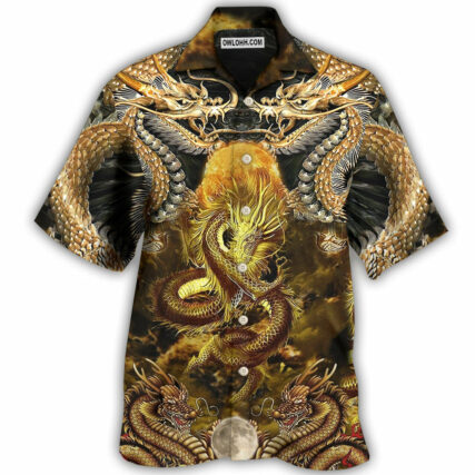 Dragon Love Life To The Moon - Hawaiian Shirt - Owl Ohh - Owl Ohh
