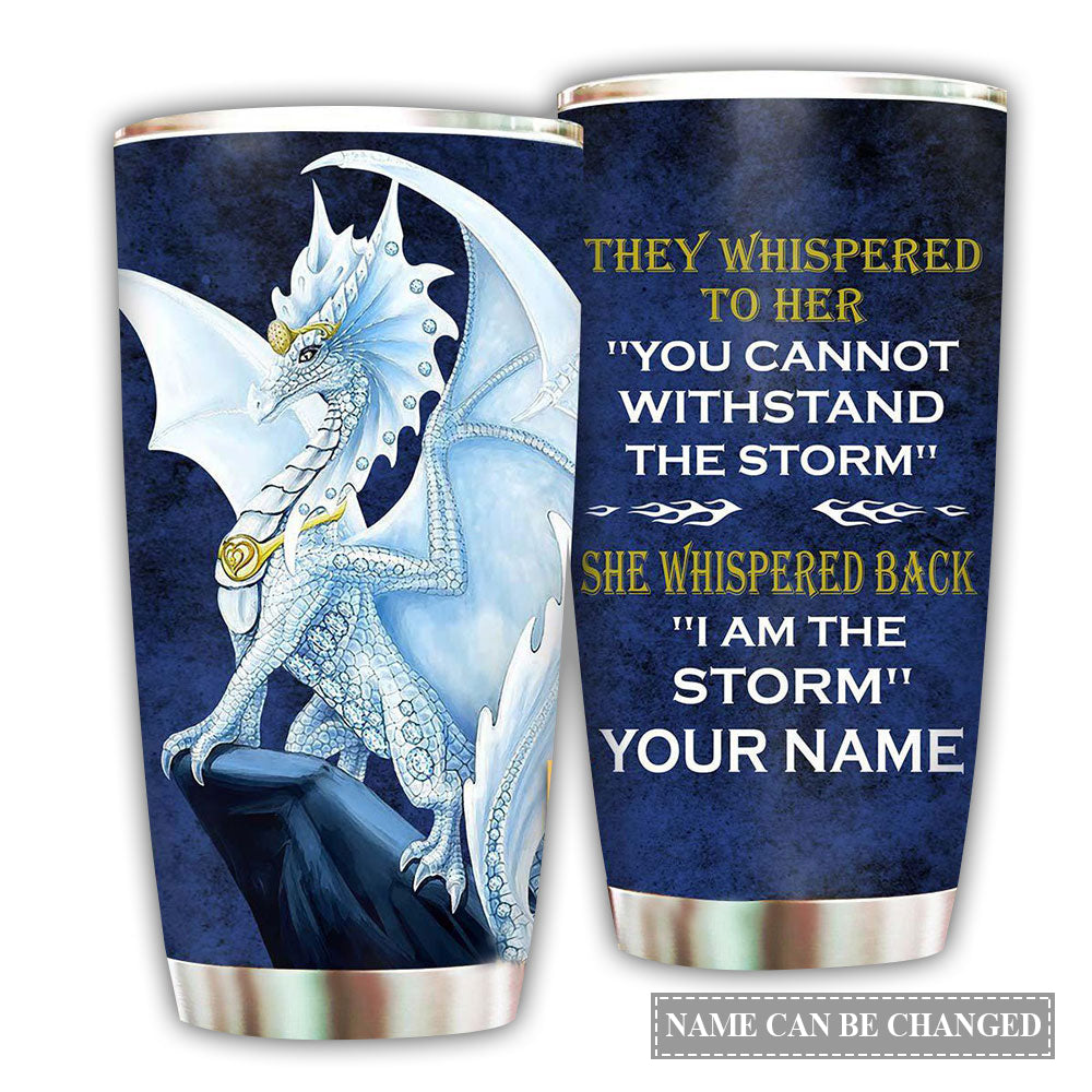 Dragon Love I Am The Strom Personalized – Tumbler - Owl Ohh - Owl Ohh
