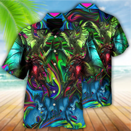 Dragon Lover Colorful Style - Hawaiian Shirt - Owl Ohh - Owl Ohh