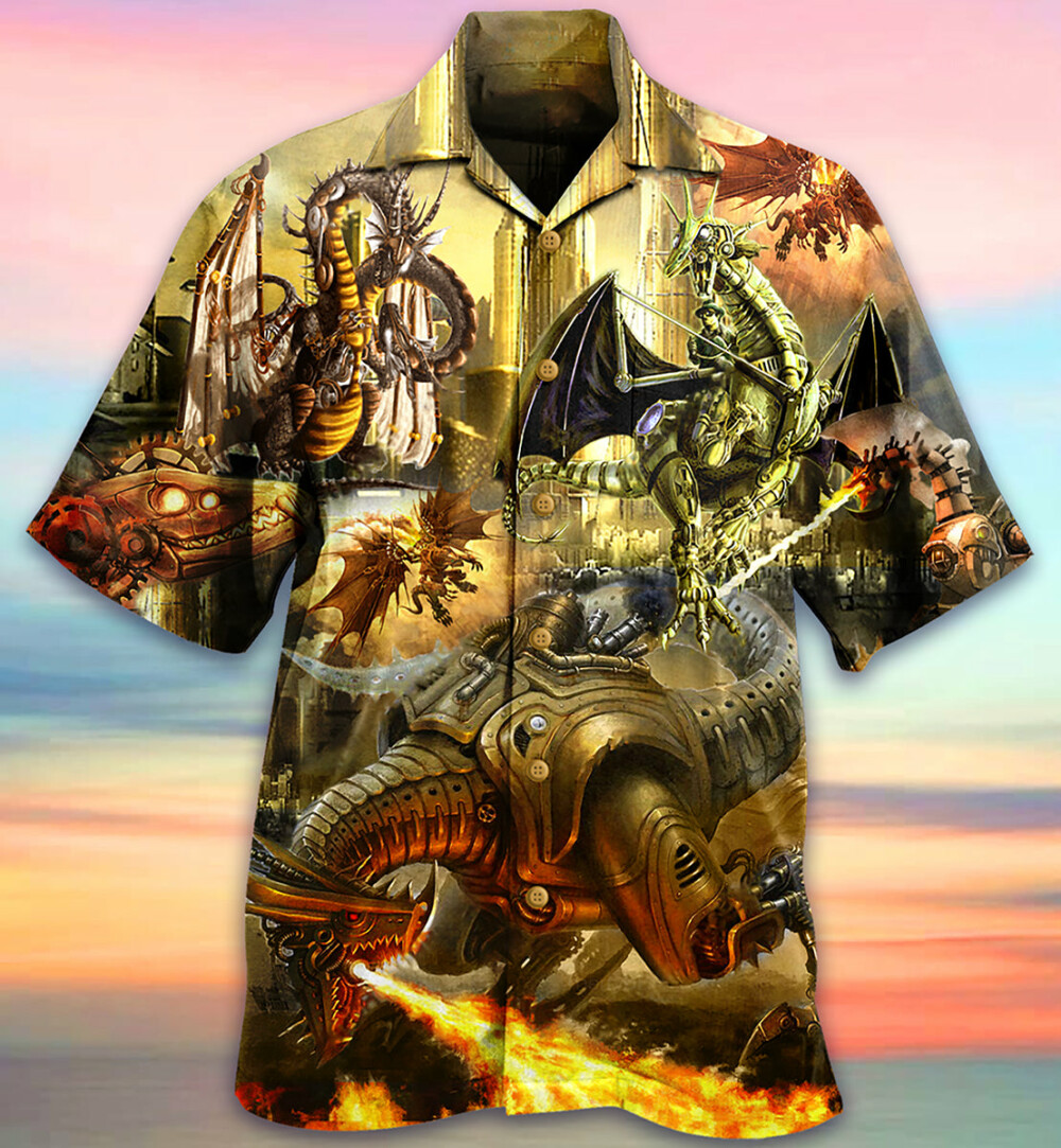 Dragon Metal Love Life Amazing - Hawaiian Shirt - Owl Ohh - Owl Ohh
