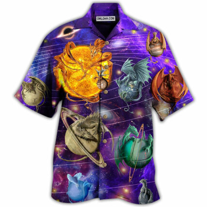 Dragon Planet Love Life In To The Galaxy - Hawaiian Shirt - Owl Ohh - Owl Ohh