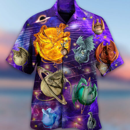 Dragon Planet Love Life In To The Galaxy - Hawaiian Shirt - Owl Ohh - Owl Ohh