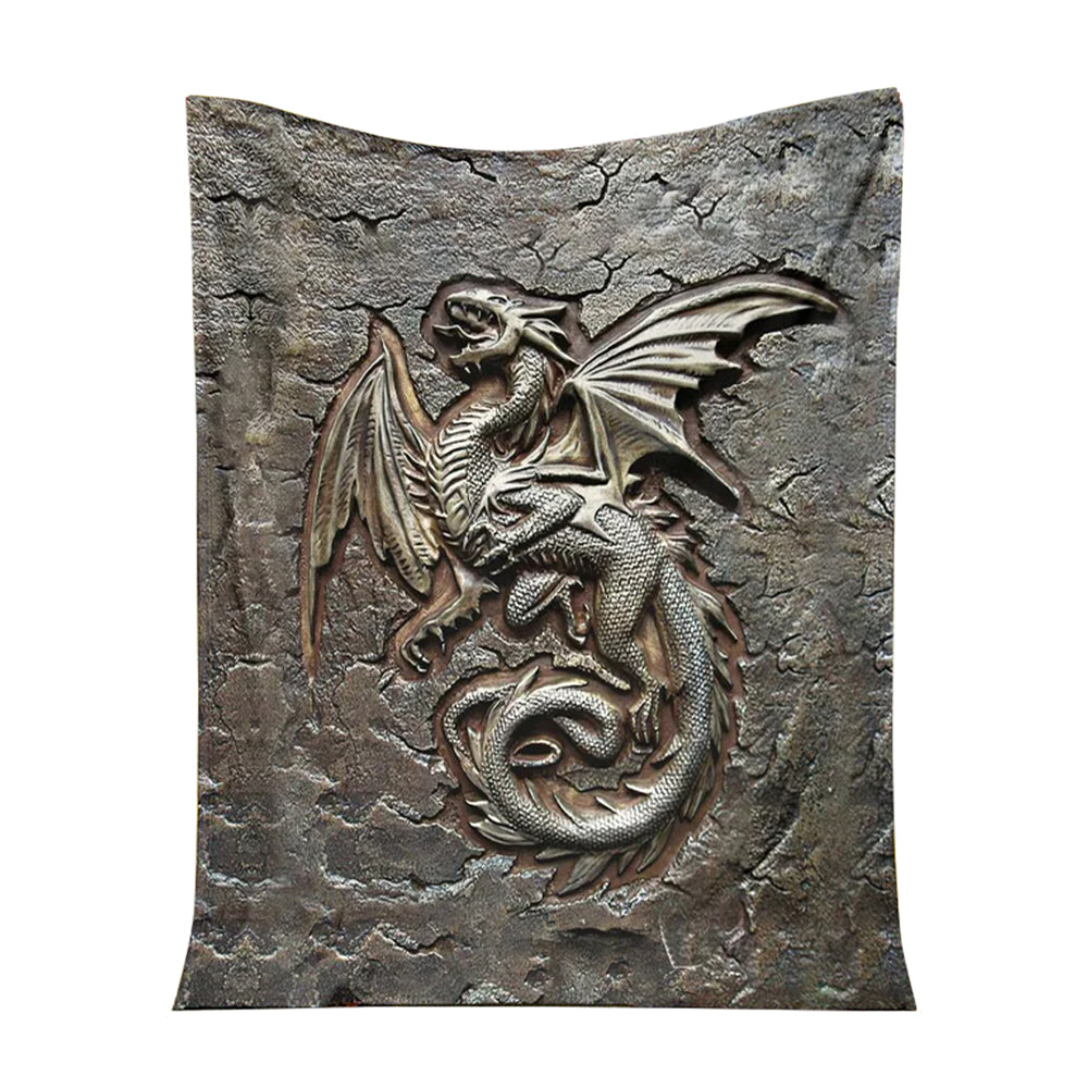Dragon Protects Your Life - Flannel Blanket - Owl Ohh - Owl Ohh