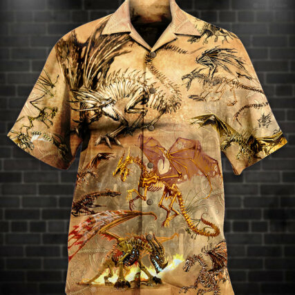 Dragon Skull Love Life Love Desert - Hawaiian Shirt - Owl Ohh - Owl Ohh