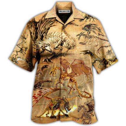 Dragon Skull Love Life Love Desert - Hawaiian Shirt - Owl Ohh - Owl Ohh