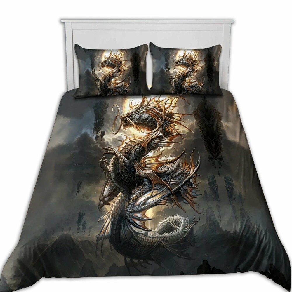 Dragon So Cool In Night Sky - Bedding Cover - Owl Ohh - Owl Ohh