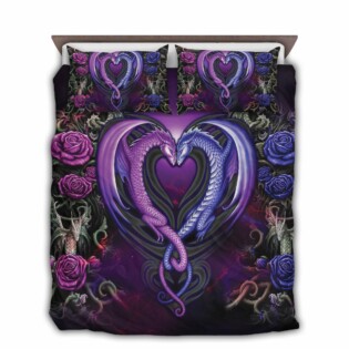 Dragon Heart Love Rose - Bedding Cover - Owl Ohh - Owl Ohh