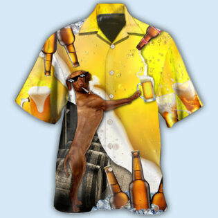 Beer Dachshund With Beer - Hawaiian shirt - Owl Ohh - Owl Ohh