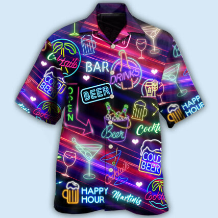 Beer Cocktails Drinking Bar - Hawaiian Shirt - Owl Ohh - Owl Ohh