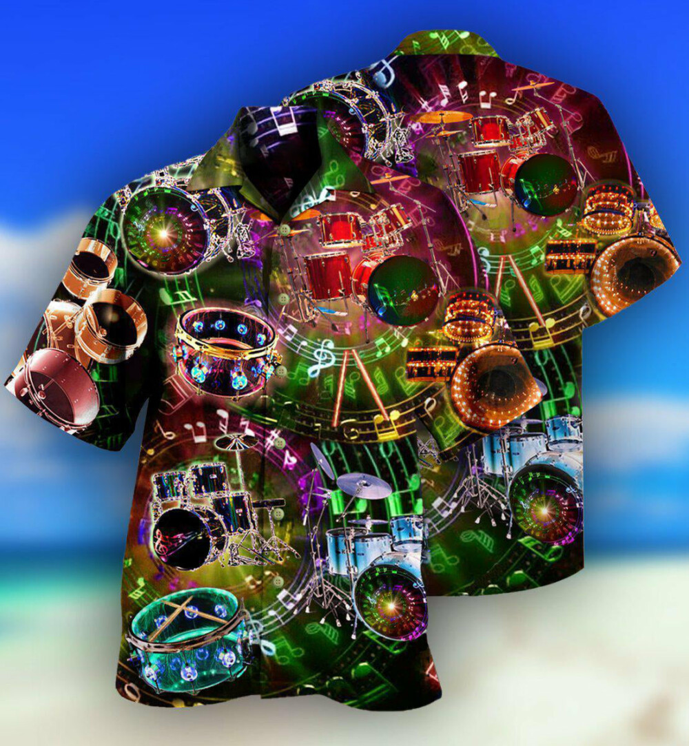 Drum All You Need Is A Drum Kit Or Two Or Five - Hawaiian Shirt - Owl Ohh - Owl Ohh