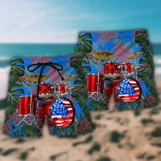 Drum Independence Day America - Beach Short - Owl Ohh - Owl Ohh