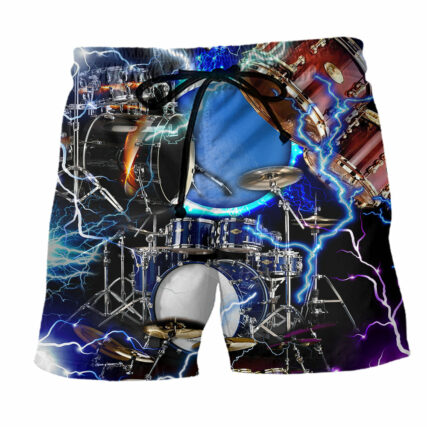 Drum Is My Cardio - Beach Short - Owl Ohh - Owl Ohh