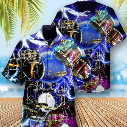 Drum Is My Cardio Lighting Style - Hawaiian Shirt - Owl Ohh - Owl Ohh