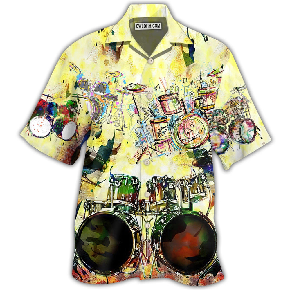 Drum Mix Color - Hawaiian Shirt - Owl Ohh - Owl Ohh