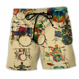 Drum Music Instrument So Awesome - Beach Short - Owl Ohh - Owl Ohh