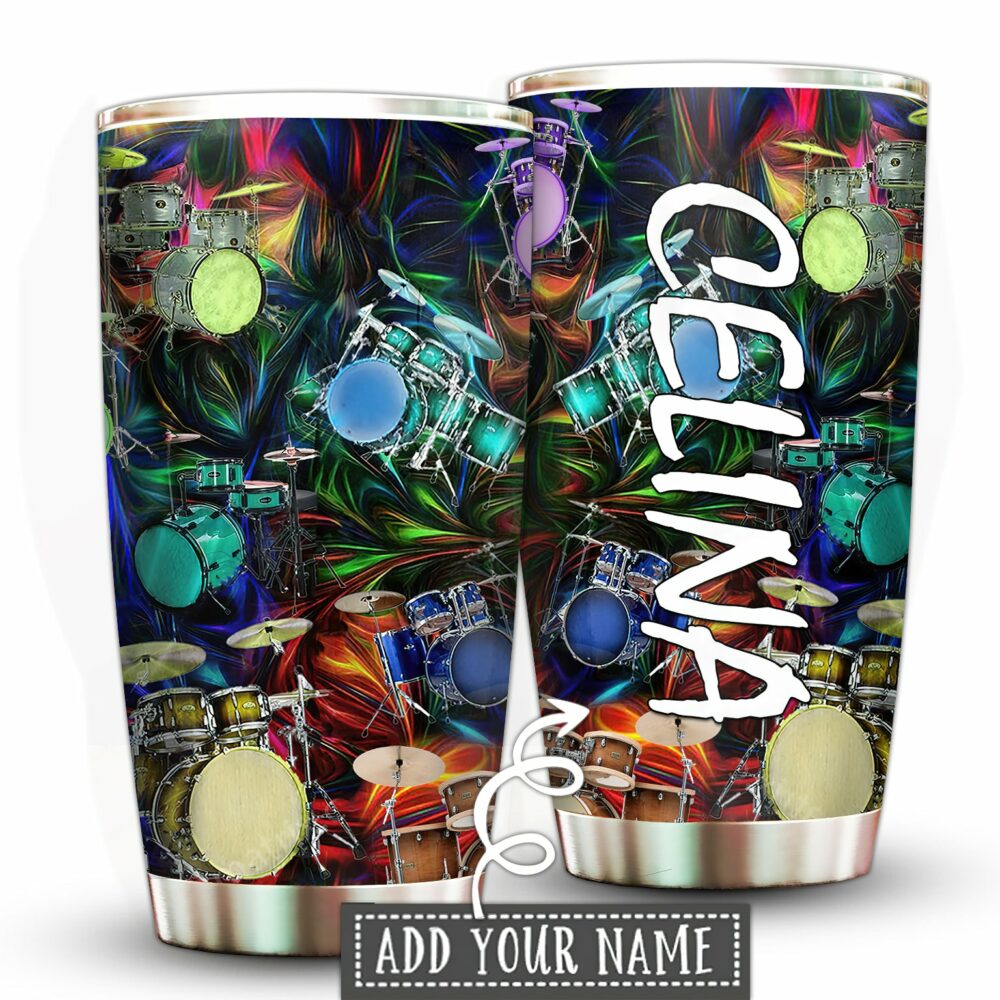 Drum Music Is My Soul Personalized - Tumbler - Owl Ohh - Owl Ohh