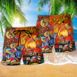 Drum Music Life Is Better With A Drummer - Beach Short - Owl Ohh - Owl Ohh