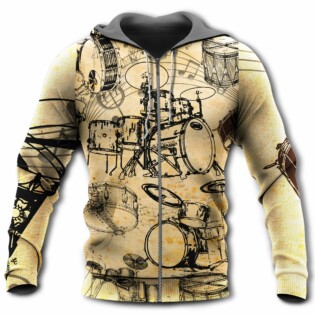 Drum Music No Drums No Life Know Drums Know Life - Hoodie - Owl Ohh - Owl Ohh