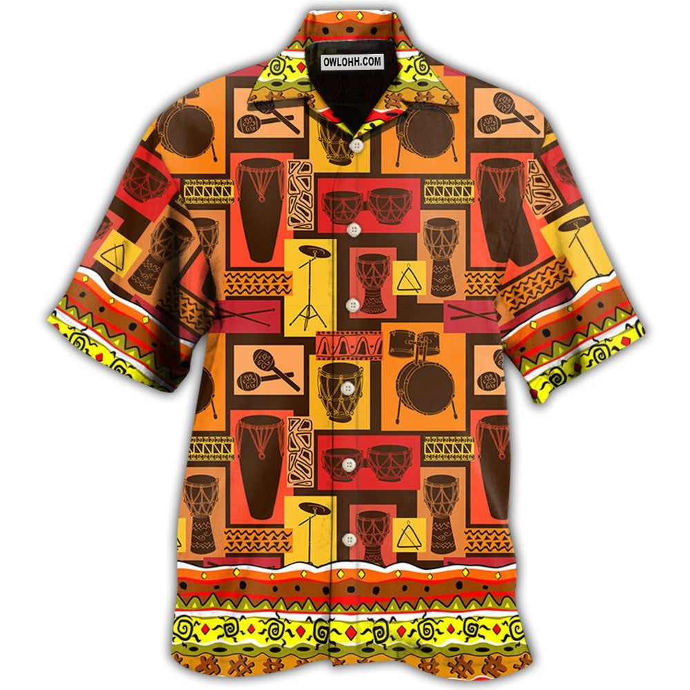 Drum Symbol Music Lover - Hawaiian Shirt - Owl Ohh - Owl Ohh