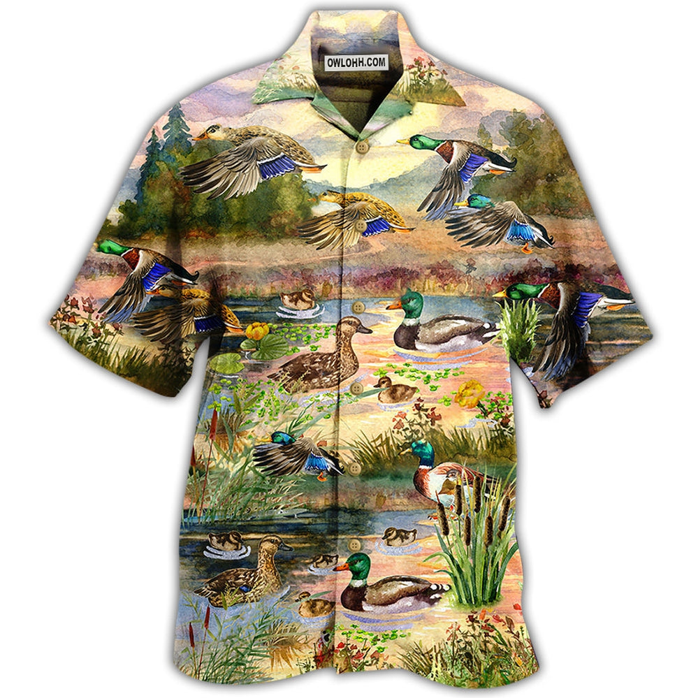 Duck Love Beautiful Sky - Hawaiian Shirt - Owl Ohh - Owl Ohh
